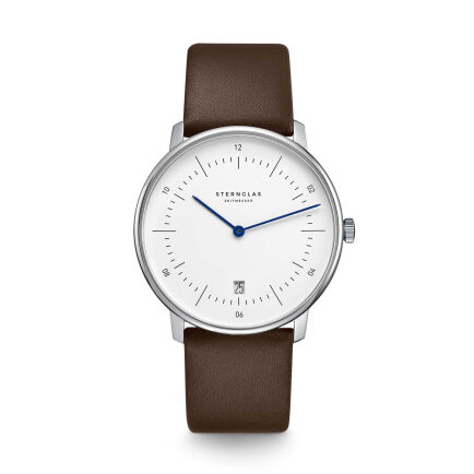 Zegarek Sternglas Naos white, 38 mm quartz