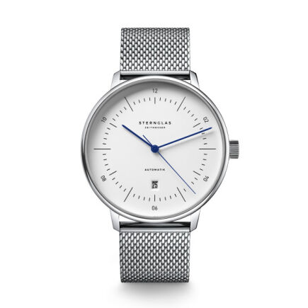 Zegarek Sternglas Naos XL Automatik white, 42 mm