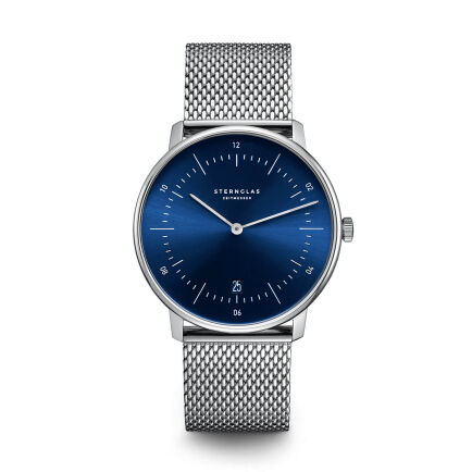 Zegarek Sternglas Naos blue, 38 mm quartz