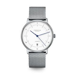 Zegarek Sternglas Naos Automatik white, 38 mm