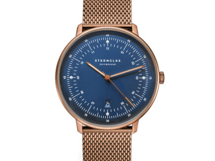 Zegarek Sternglas Hamburg dark blue, 42 mm