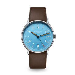 Zegarek Sternglas Lumatik light blue silver, 38 mm