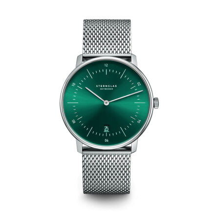 Zegarek Sternglas Naos Sunburst Green 38 mm quartz