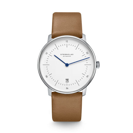 Zegarek Sternglas Naos white, 38 mm quartz