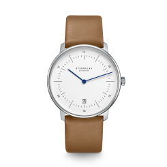 Zegarek Sternglas Naos white, 38 mm quartz