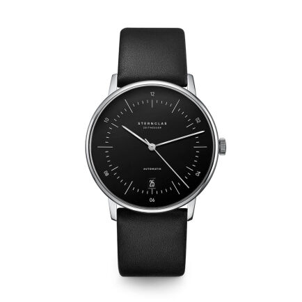 Zegarek Sternglas Naos Automatik black, 38 mm