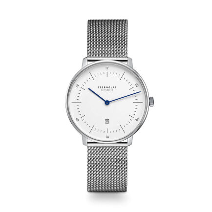 Zegarek Sternglas Naos XS silver, 33 mm quartz