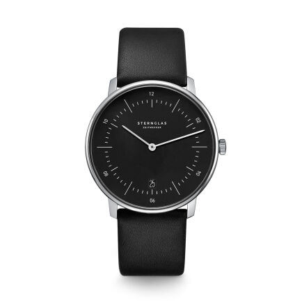 Zegarek Sternglas Naos black, 38 mm quartz