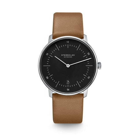 Zegarek Sternglas Naos black, 38 mm quartz