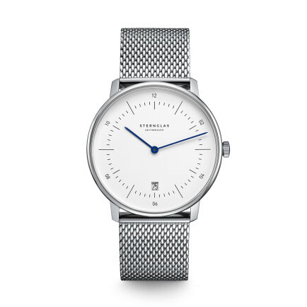 Zegarek Sternglas Naos white, 38 mm quartz