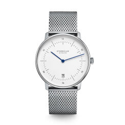 Zegarek Sternglas Naos white, 38 mm quartz