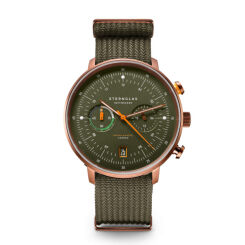 Zegarek Sternglas Hamburg Chrono dark green, 42 mm