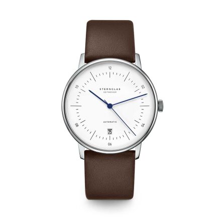 Zegarek Sternglas Naos Automatik white, 38 mm