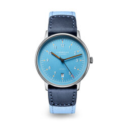 Zegarek Sternglas Lumatik light blue silver, 38 mm