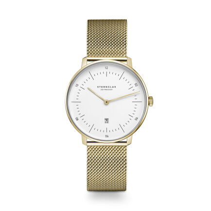 Zegarek Sternglas Naos XS gold, 33 mm quartz