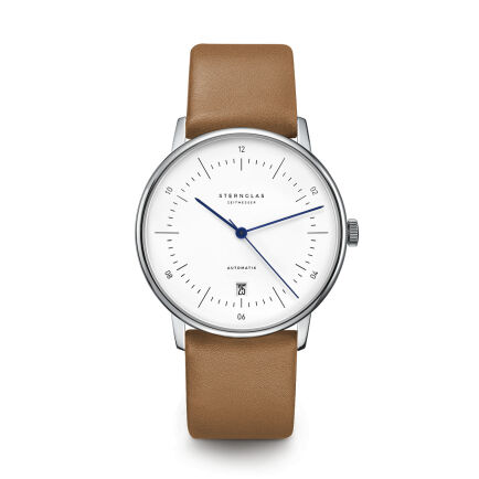 Zegarek Sternglas Naos Automatik white, 38 mm